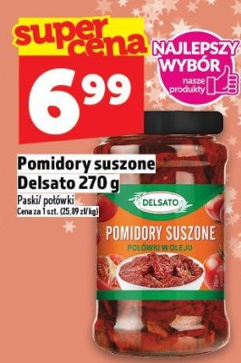 Pomidory suszone Delsato 270g promocja w TOPAZ
