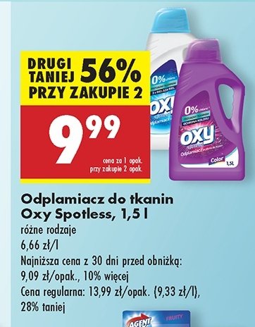 Odplamiacz do tkanin color Oxy spotless promocja