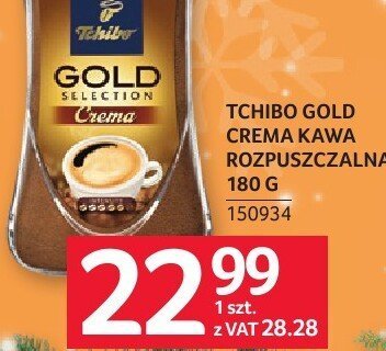Kawa rozpuszczalna Tchibo Gold Selection Crema 180 g promocja w Selgros