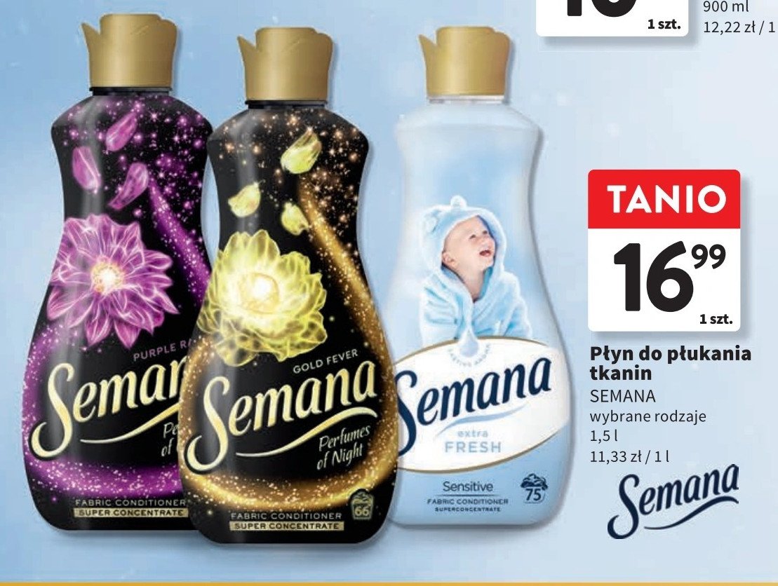 Płyn do płukania purple rain SEMANA promocja w Intermarche