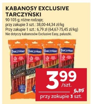 Kabanosy Exclusive  promocja w Stokrotka