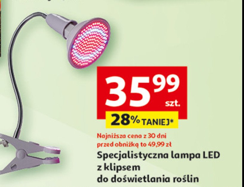 Lampa led do oświetlenia roślin z klipsem promocja