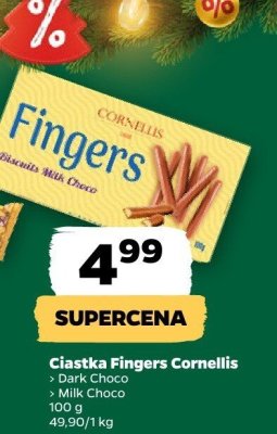 Ciastka Fingers Dark Choco promocja w Netto