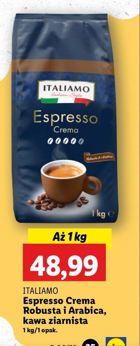 Kawa Italiamo espresso promocja w Lidl