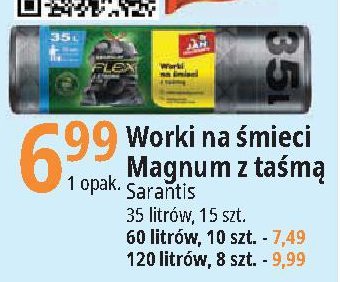 Worki na 艣mieci z ta艣m膮 35 l Jan niezb臋dny magnum promocja