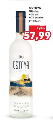Wódka OSTOYA 40% alk. 0,7 l butelka promocja w Kaufland