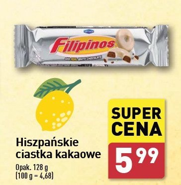 Ciastka kakaowe w białej czekoladzie Filipinos promocja