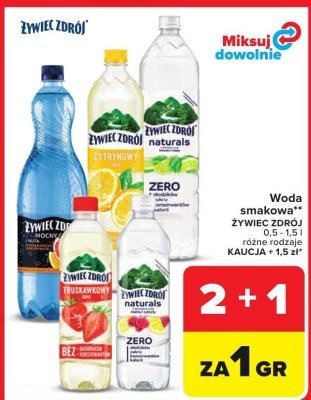 Woda smakowa ŻYWIEC ZDRÓJ 0,5 - 1,5 l różne rodzaje promocja w Carrefour