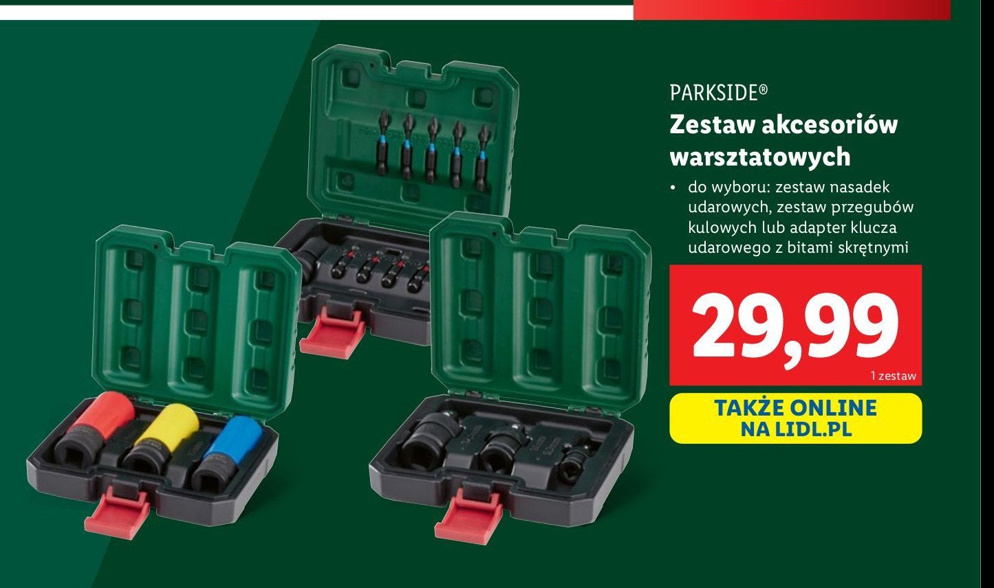 Adapter klucza udarowego z bitami skrętnymi psab 11 a1 Parkside promocja w Lidl