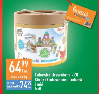 Klocki i kodowanie - bobaski i miś Trefl promocja