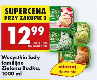 Lody pistacjowe Zielona budka promocja w Biedronka