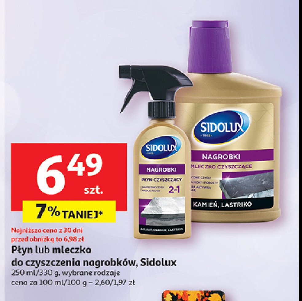 P艂yn nab艂yszczaj膮cy kamie艅 lastriko Sidolux do nagrobk贸w promocja