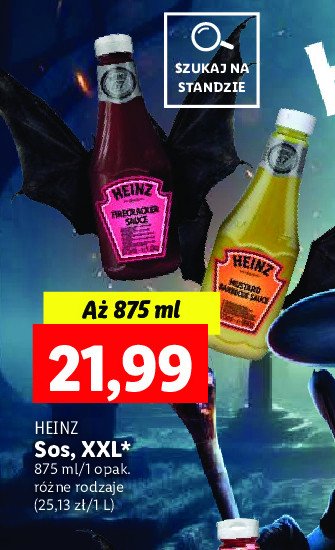 Sos mustard barbecue sauce Heinz promocja