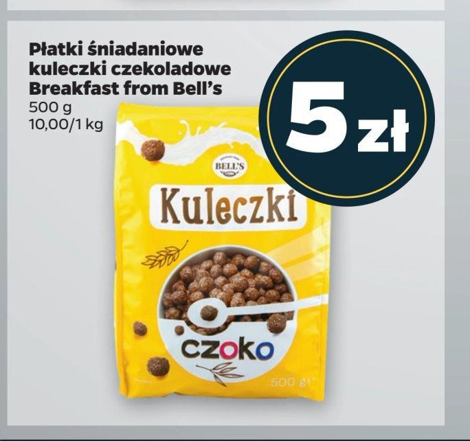 Płatki kuleczki czoko Breakfast from bell's promocja