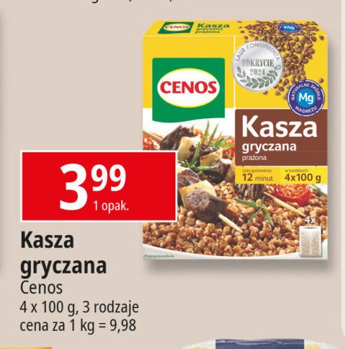 Kasza gryczana prażona Cenos promocja w Leclerc