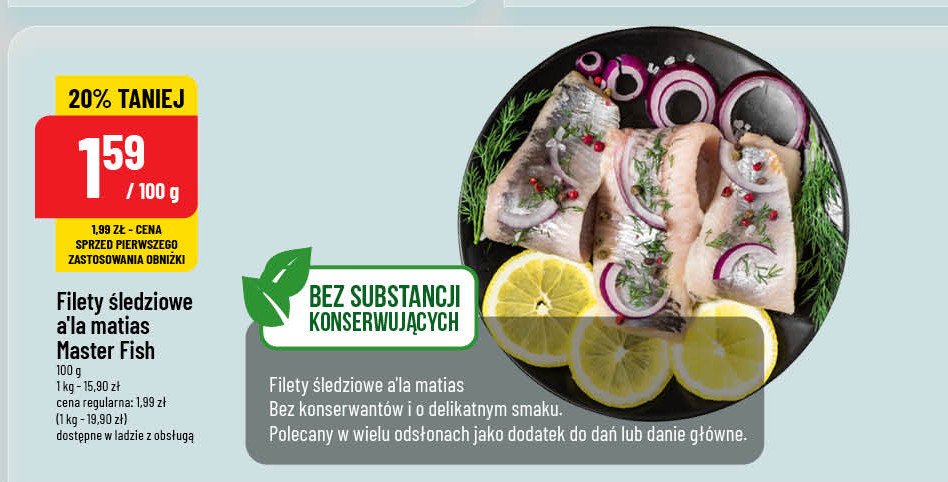 Filety śledziowe a la matjas Master fish promocja w POLOmarket