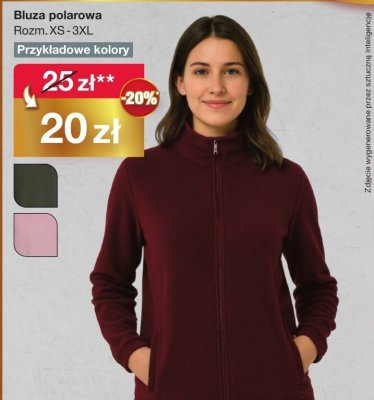 Bluza polarowa damska promocja w Woolworth