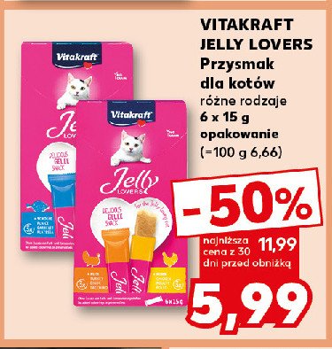 Przysmak dla kota Vitakraft jelly lovers promocja w Kaufland