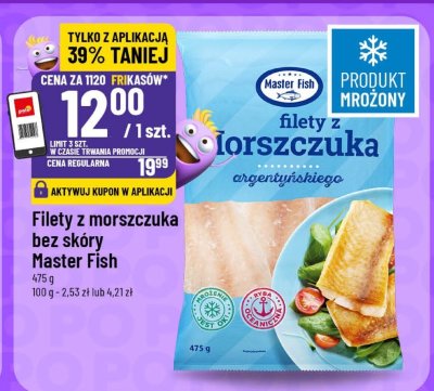 Filety z morszczuka bez skóry Master Fish promocja w POLOmarket
