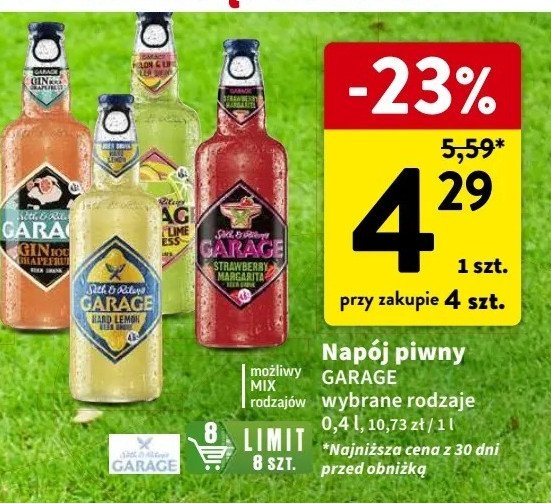 Piwo GARAGE GINIOUS PARTY promocja