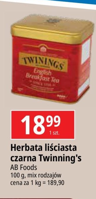 Herbata Twinings english breakfast tea promocja