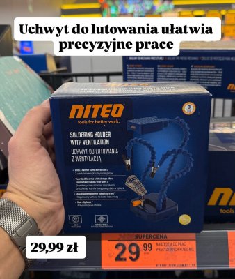 Uchwyt do lutowania z wentylacją promocja w Biedronka