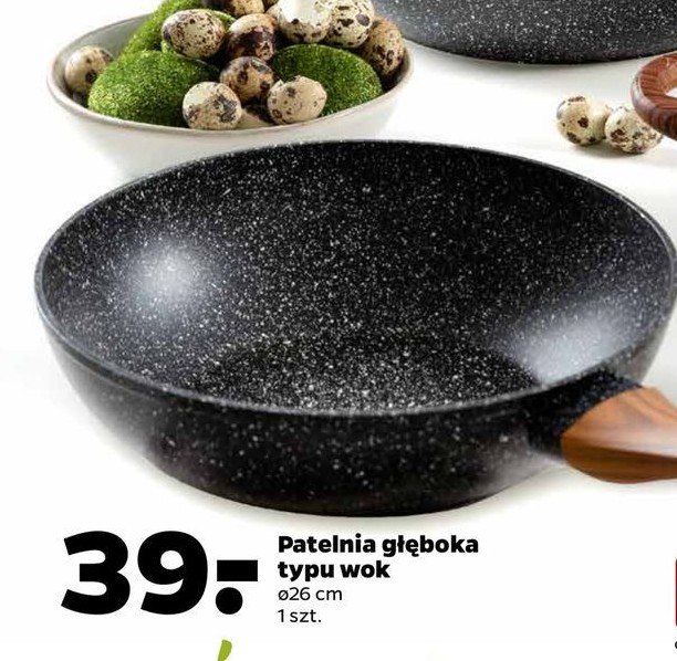Patelnia wok 26 cm z drewnian膮 r膮czk膮 promocja