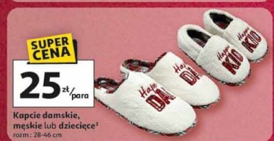 Kapcie damskie promocja w Auchan