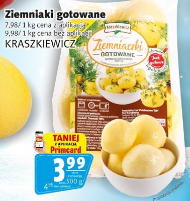 Ziemniaki gotowane Kraszkiewicz 500 g promocja w Prim Market
