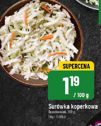 Surówka koperkowa w delikatnym sosie Grześkowiak promocja w POLOmarket