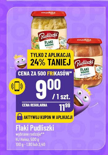 Flaki wołowe w rosole Pudliszki promocja