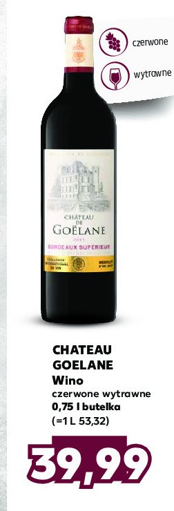 Wino CHATEAU DE GOELANE BORDEAUX SUPERIOR promocja