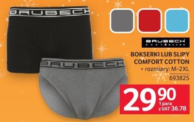 Bokserki lub slipy BRUBECK COMFORT COTTON promocja w Selgros