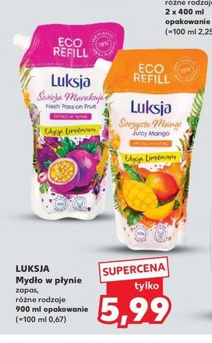 Mydło w płynie świeża marakuja Luksja promocja w Kaufland