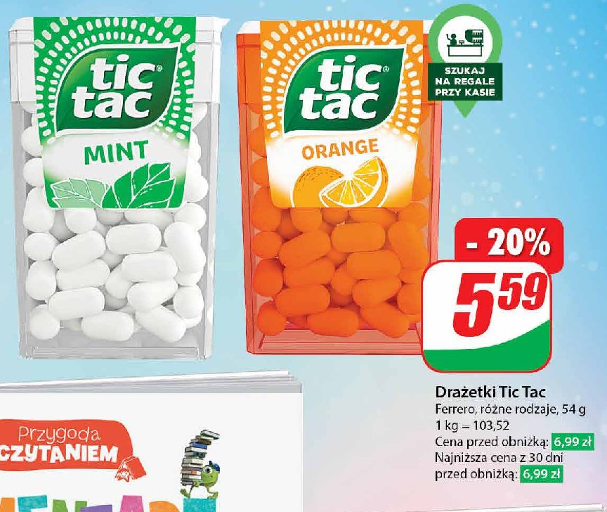 Cukierki fresh mint Tic tac promocja