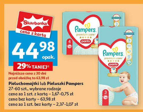 Pieluszki dla dzieci 3 Pampers premium care promocja