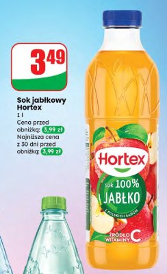 Sok jabłkowy Hortex promocja w Dino