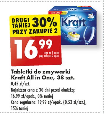 Tabletki do zmywarek lemon Kraft all in one promocja