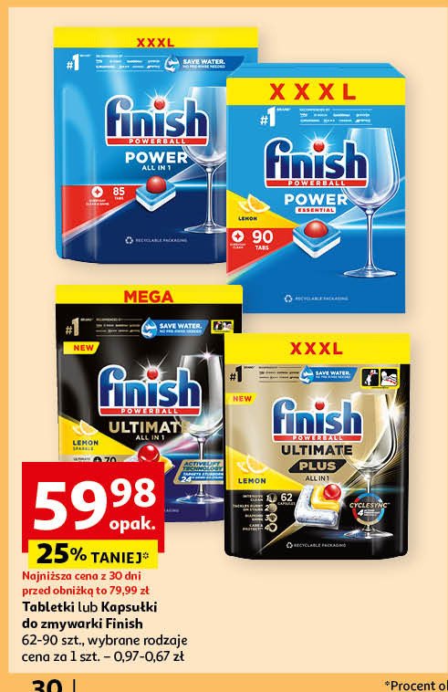 Tabletki do zmywarek Finish classic promocja