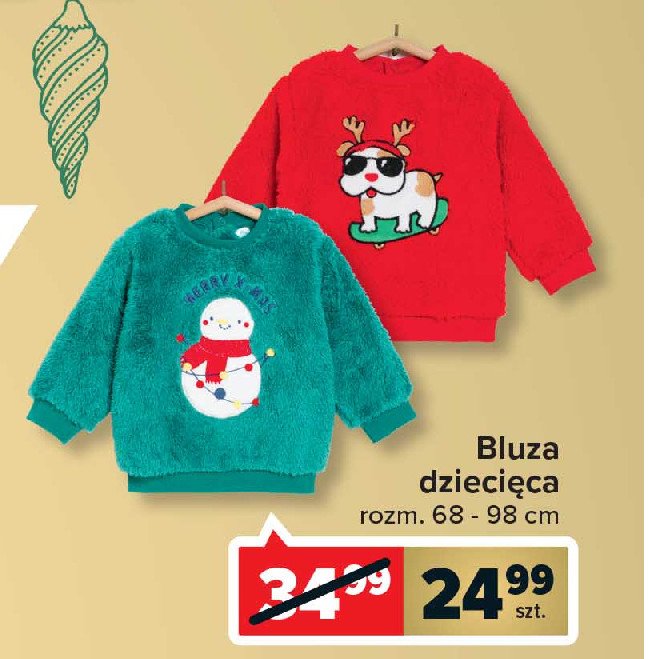 Bluza dziecięca 68-98 cm świąteczna promocja