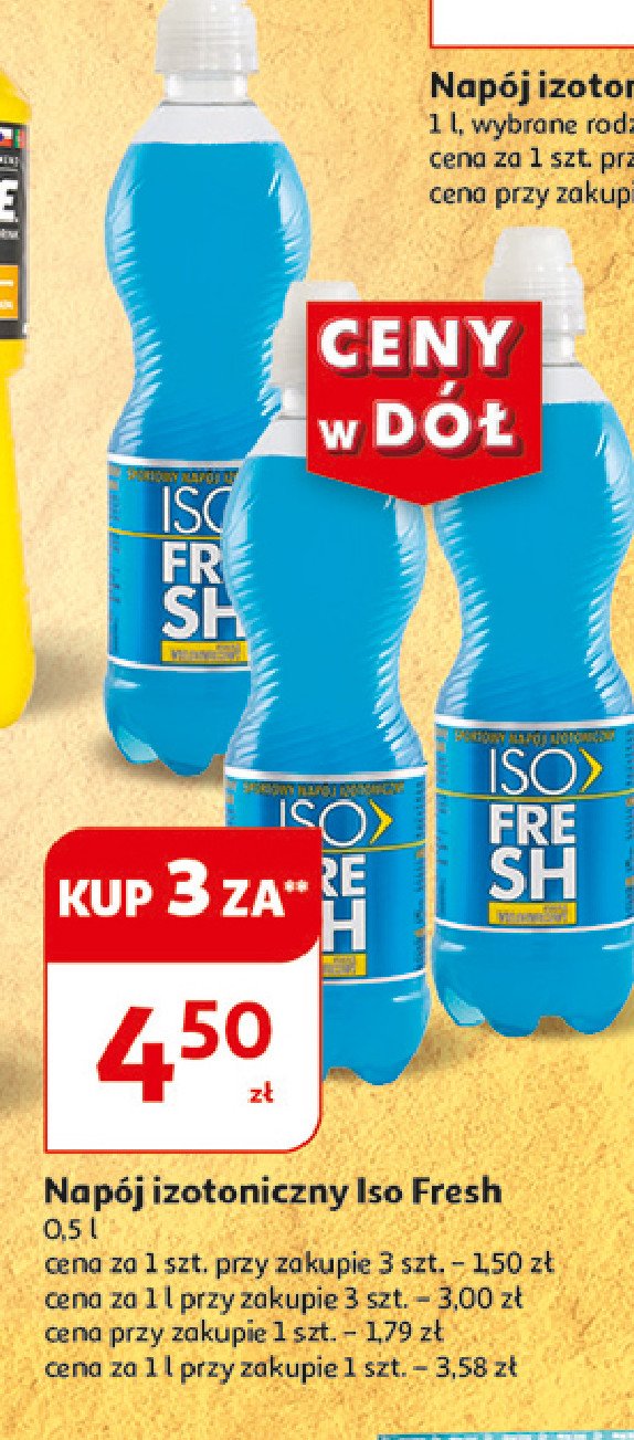 Napój izotoniczny wieloowocowy ISOFRESH promocja w Auchan