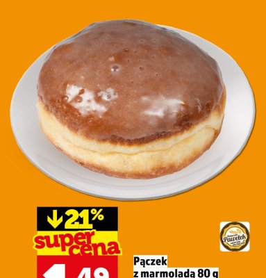 Pączek z marmoladą 80 g Piekarnia Pawełek promocja w TOPAZ