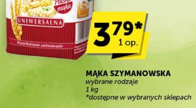 Mąka Szymanowska Pszenna Typ 480 Uniwersalna promocja w Groszek
