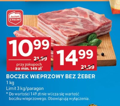 Boczek wieprzowy bez żeber promocja w Stokrotka