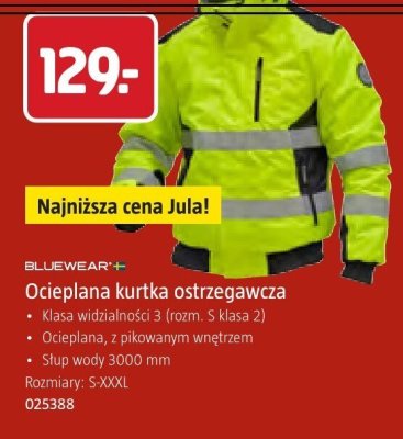 Ocieplana kurtka ostrzegawcza promocja w Jula