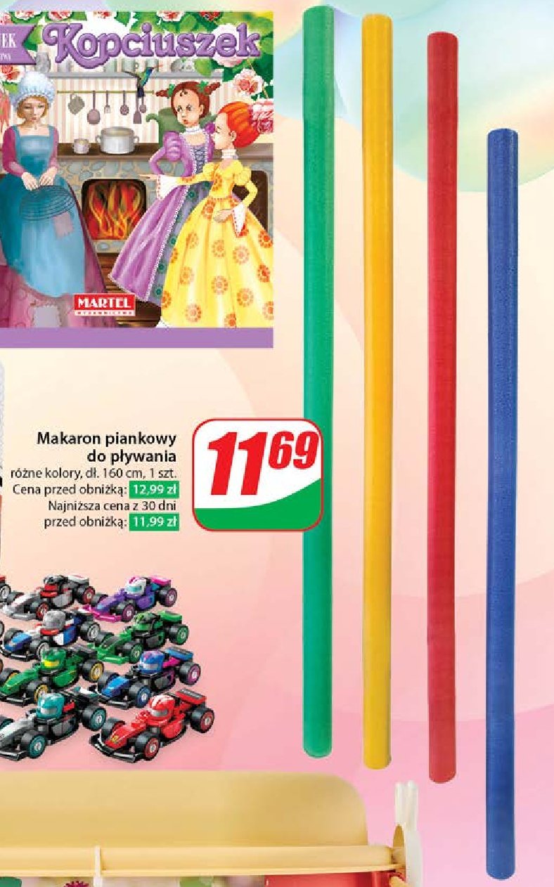 Makaron piankowy do pływania promocja w Dino