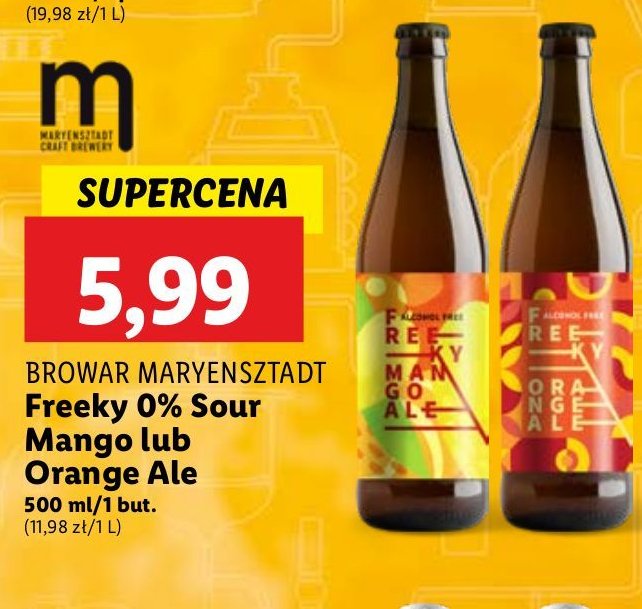 Piwo Freeky sour mango promocja