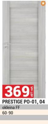 Drzwi PRESTIGE PO-01, 04 okleina FF promocja w Merkury Market