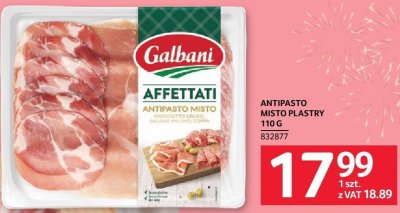 Antipasto misto plastry Galbani 110 g promocja w Selgros