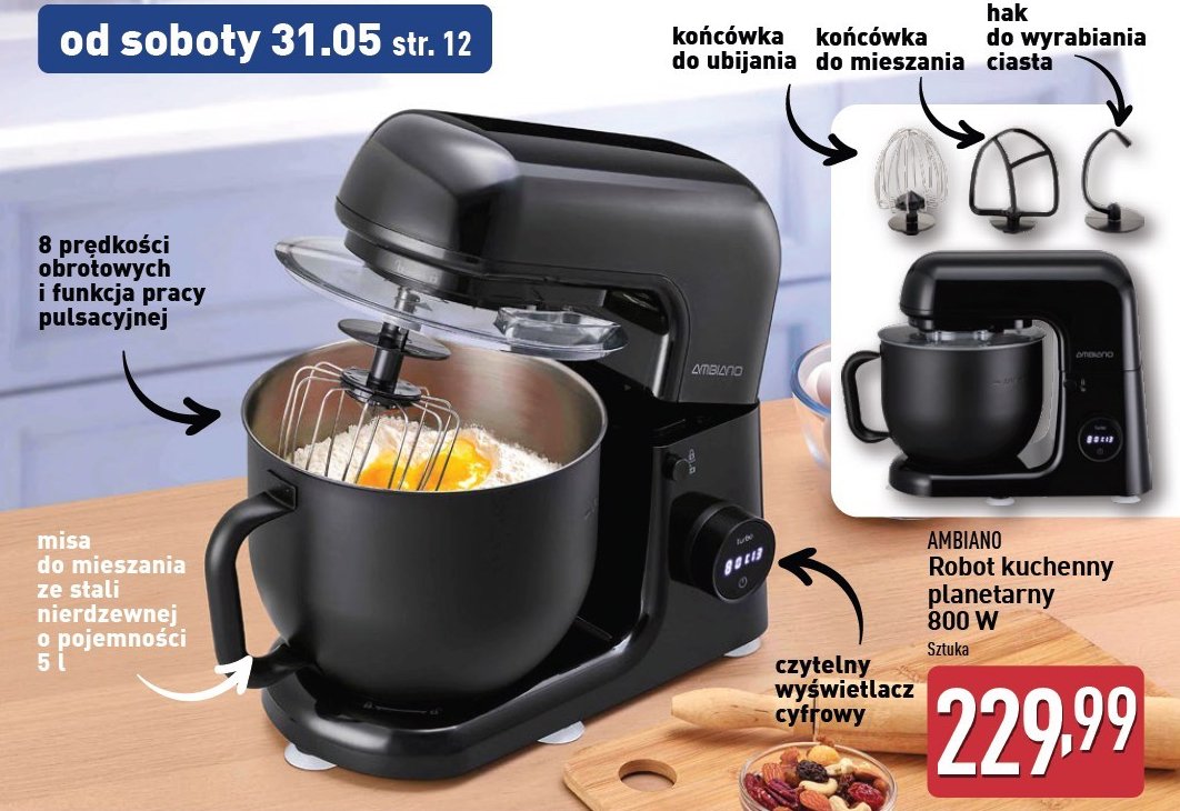 Robot kuchenny 800w promocja w Aldi